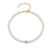 Pulseira prateada de pérolas - NM Presentes | Frete Grátis