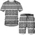 Conjunto 2 peças - camiseta e shorts masculino estampados em 3D - comprar online