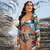 Conjunto de biquíni feminino push-up de três peças - comprar online