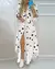 Imagem do Mulheres vestido longo vintage casual