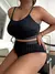 Maiô de biquíni monocromático plus size modelo europeu - loja online