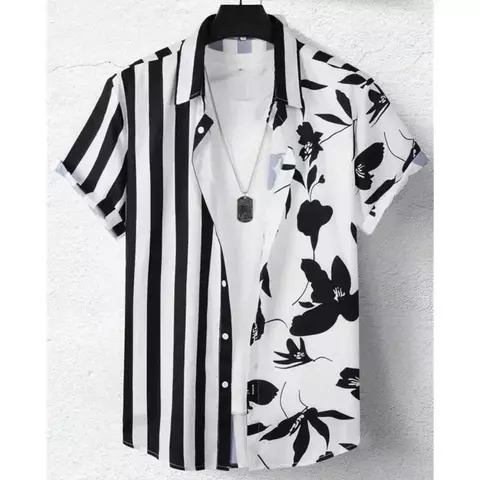 Camisa masculina com estampa listra - comprar online