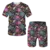 Conjunto 2 peças - camiseta e shorts masculino estampados em 3D na internet