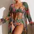 Trendy conjunto 3 peças moda praia na internet