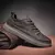 Sapato esportivo de couro casual masculino
