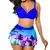 Conjunto biquíni tankinis feminino com saia - NM Presentes | Frete Grátis