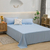 Lençol de cama de cor lisa material de poliéster