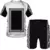 Conjunto 2 peças - camiseta e shorts masculino estampados em 3D - loja online