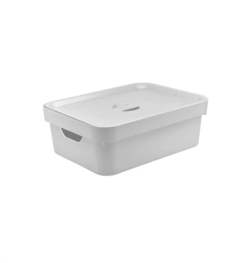 CAIXA ORGANIZADORA CUBE M COM TAMPA BRANCO FECHADO - CC350BCF