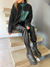 CAMPERA CORDERITO - NEGRO Y VERDE - comprar online
