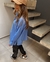 CAMISA OVER - CELESTE