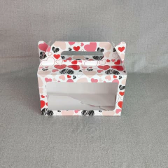 CAJA VALIJA CON VISOR MOTIVO CORAZONES 24X12X14 - tienda online