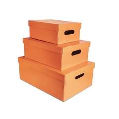 CAJA DE COLOR LISO MEDIANA 30X39X15CM - tienda online