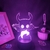 Oco jogo cavaleiro 3d lâmpadas led rgb neon luzes da noite brinquedos de aniver - comprar online