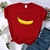 Camiseta Dolce banana anime estampado t shirts mulheres criatividade respirável tshirts na internet