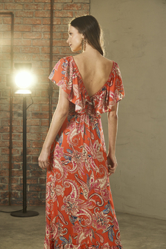 VESTIDO LONGO ESTAMPADO TRITON - comprar online