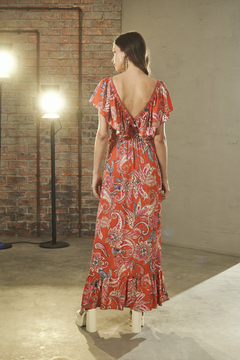 VESTIDO LONGO ESTAMPADO TRITON - Sapelli Store