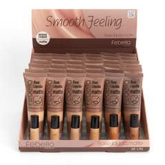 BASE LÍQUIDA MATTE SMOOTH FEELING 01 AO 06 C/36 - FEBELLA (BB5041)