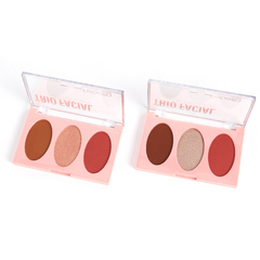 PALETA TRIO FACIAL 3 CORES A E B PROFISSIONAL C/12 - FEBELLA (MU5013) - loja online