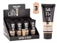 BASE LÍQUIDA MATTE COR 03 C/16 - SAFIRA