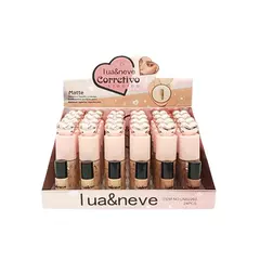 CORRETIVO LÍQUIDO MATTE 01 AO 06 C/24 - LUA E NEVE (LN02260)