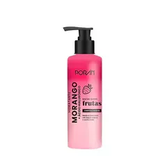 HIDRATANTE CORPO E ROSTO MORANGO 160ml C/12 - PORÁN (PR242)