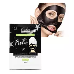MÁSCARA FACIAL PEEL OFF PRETA 10ml C/50 - FACE BEAUTIFUL (FB117) - ESPAÇO MAKE FRANQUEADOS