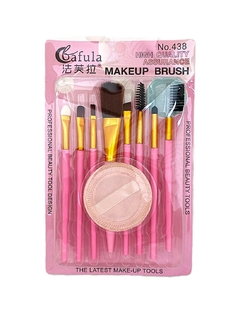 KIT COM 8 PINCÉIS E 1 ESPONJA C/12 - PINK 21 (HB87511) - ESPAÇO MAKE FRANQUEADOS
