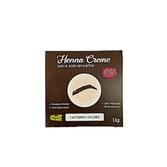 HENNA CREME PARA SOBRANCELHA CASTANHO ESCURO C/12 - SUPER PODERES (CRCESP02) - comprar online