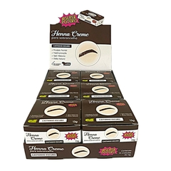 HENNA CREME PARA SOBRANCELHA CASTANHO ESCURO C/12 - SUPER PODERES (CRCESP02)