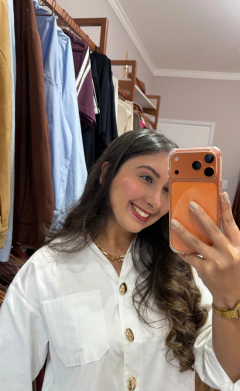 Camisa Oversized Diana - Rosella Boutique - @rosellaboutique.on