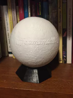 Lámpara Luna personalizada con foto y texto - comprar online