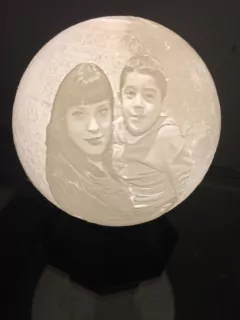 Lámpara Luna personalizada con foto y texto - tienda online