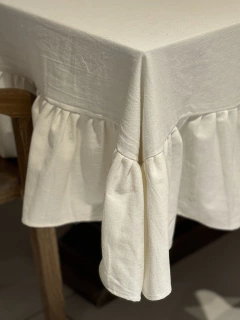 Mantel tusor Liso con volados - comprar online