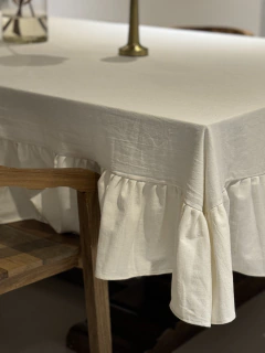 Mantel tusor Liso con volados - Tienda Balthazar