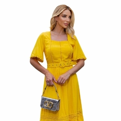 Vestido Max Midi Tamara Viscolinho - Andrea B Store