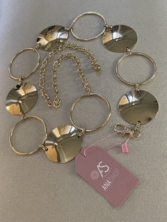 Cinto Dourado Disco & Argolas