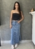 Saia jeans longa