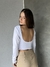 Cropped manga aberto nas costa - Luma Store