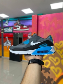 NIKE AIR MAX 90 GRAFITE/AZUL