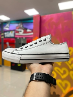 ALL STAR COURO BRANCO
