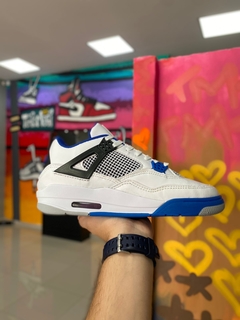 NIKE AIR JORDAN 4 BRANCO/AZUL