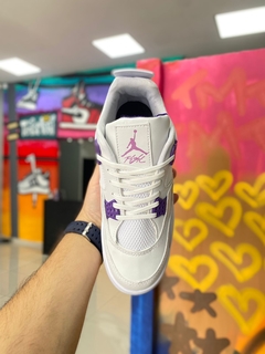 NIKE AIR JORDAN 4 BRANCO/ROXO - comprar online
