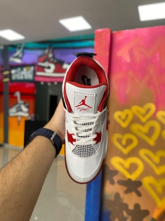 NIKE AIR JORDAN 4 BRANCO/VERMELHO - comprar online