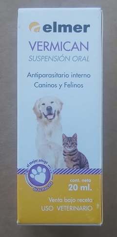 ANTIPARASITARIO INTERNO VERMICAN ORAL X 20ML