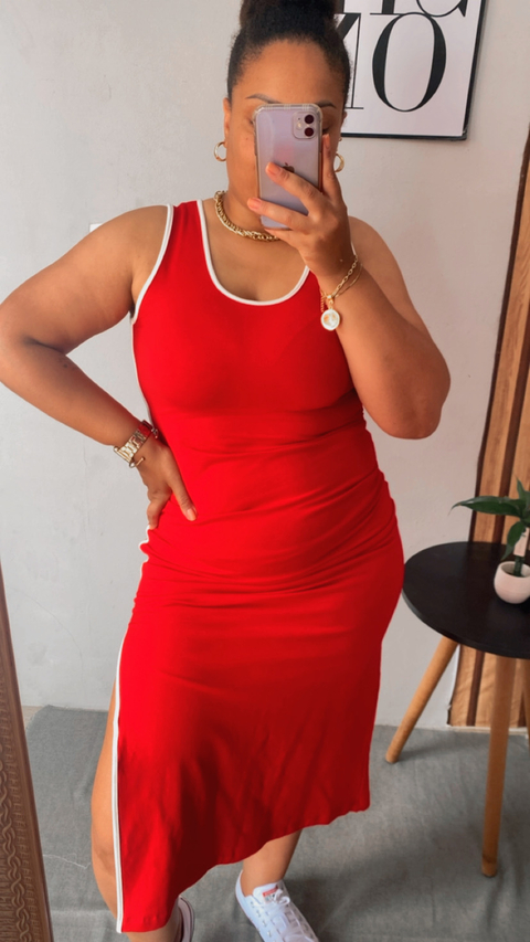 Vestido mídi moletinho