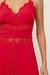 VESTIDO LONGO VISCOSE RENDAS VERMELHO na internet