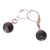 AP071 - Aros labradorita gris 8mm y brisuras de plata 925 - comprar online