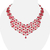 CP039 Collar coral bambu 6mm y plata 925