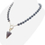 CP050-CD Collar hematite 10mm con dije ágata y plata 925 en internet